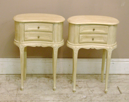 lovely pair of vintage french bedside tables